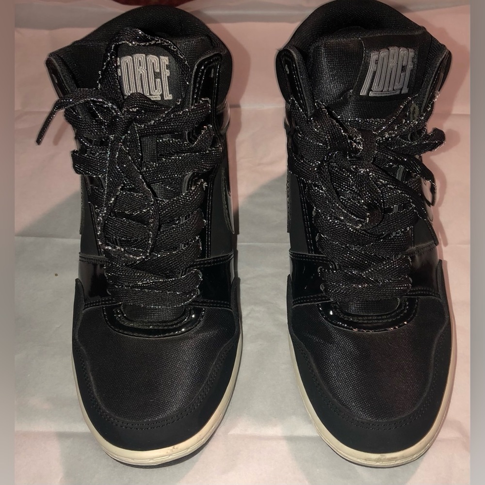 Nwob Nike Force Sky High Black Magnet Grey Women’s Size 6.5 Sneakers Shoes